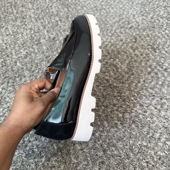 Vionic Kensley Women's Slip On Loafer Shoe Black Patent Leather 9 Wide New - Picture 4 of 8